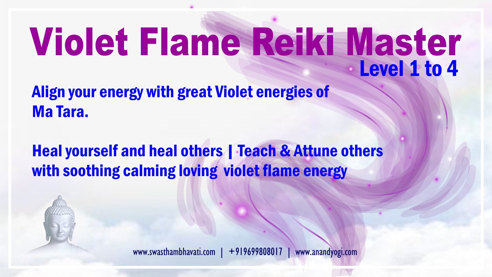 Violet Flame Reiki Level 1-2-3-4 Master Level